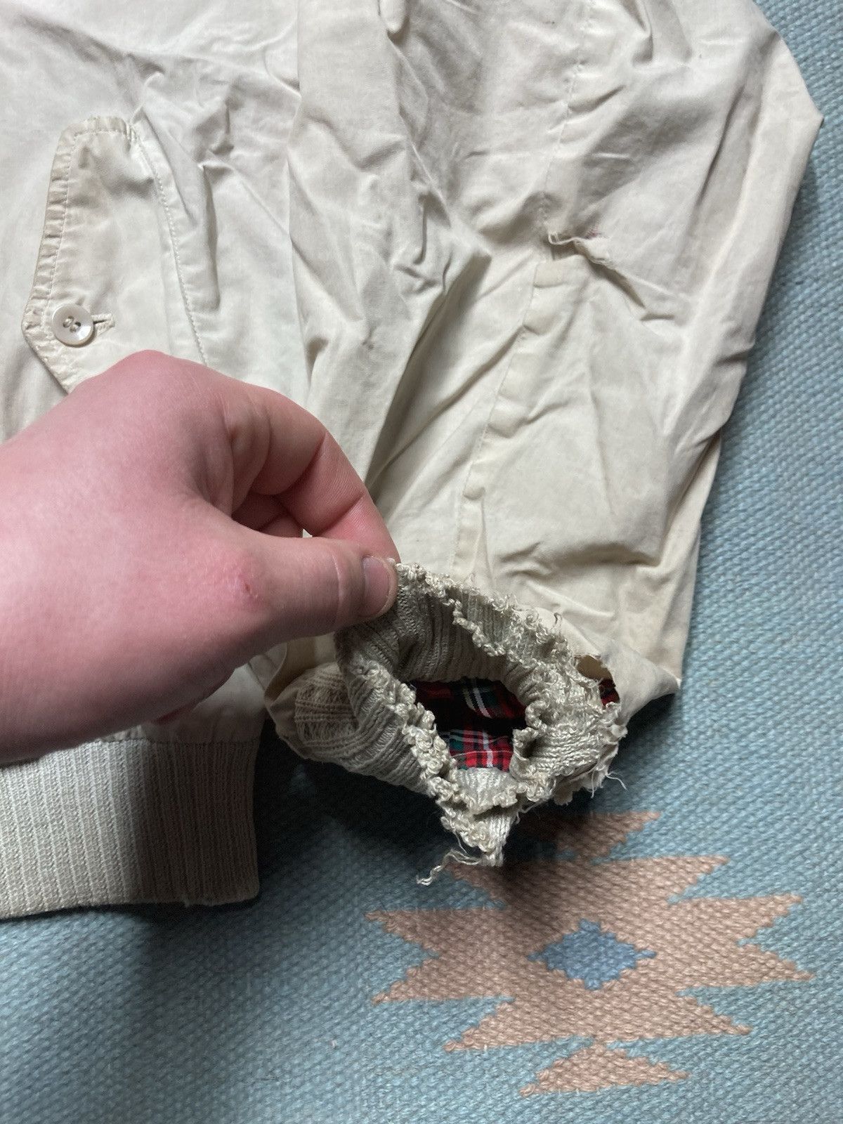 Vintage Vtg 50s Sir Jac work jacket lightweight cotton distressed S Size US S / EU 44-46 / 1 - 5 Thumbnail