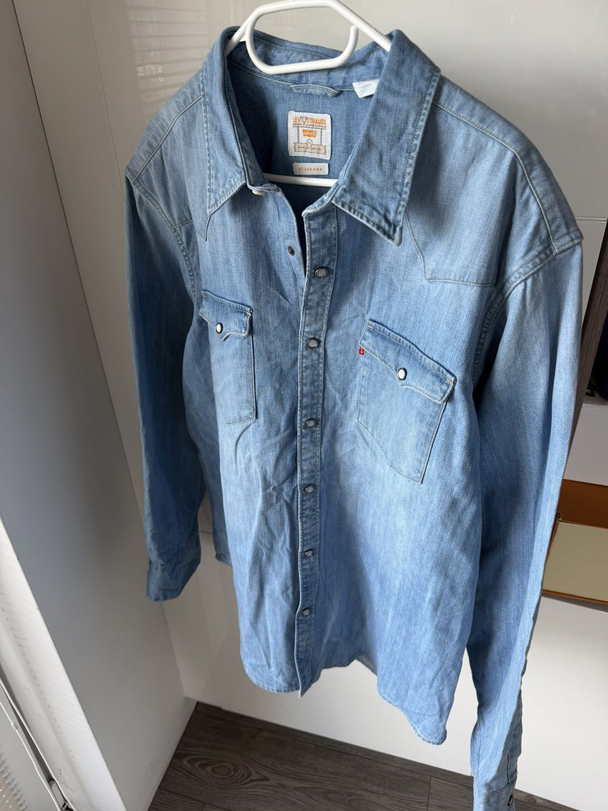 Levi's Levi’s Barstow Western Standard Cowboy Jacket Shirt Size US XL / EU 56 / 4 - 2 Thumbnail