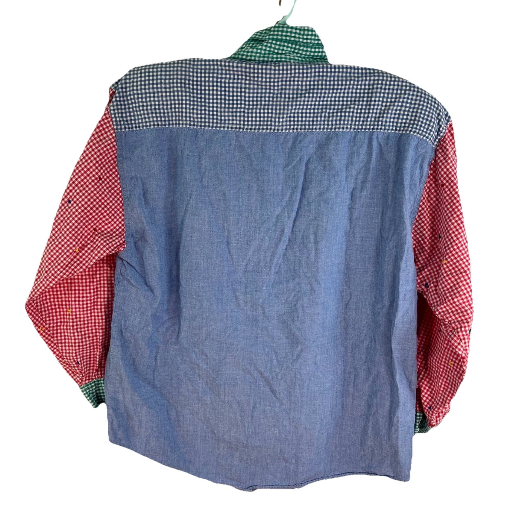 Vintage VINTAGE Peddler Sport Shirt Women M Denim Blue Hedgehog Embroidered Casual 90s Womens Size M / US 6-8 / IT 42-44 - 7 Thumbnail