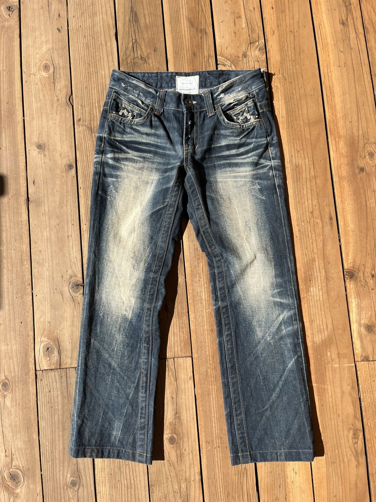 Japanese Brand × Vintage Vintage Distressed Lolita Star Denim Size US 34 / EU 50 - 1 Thumbnail