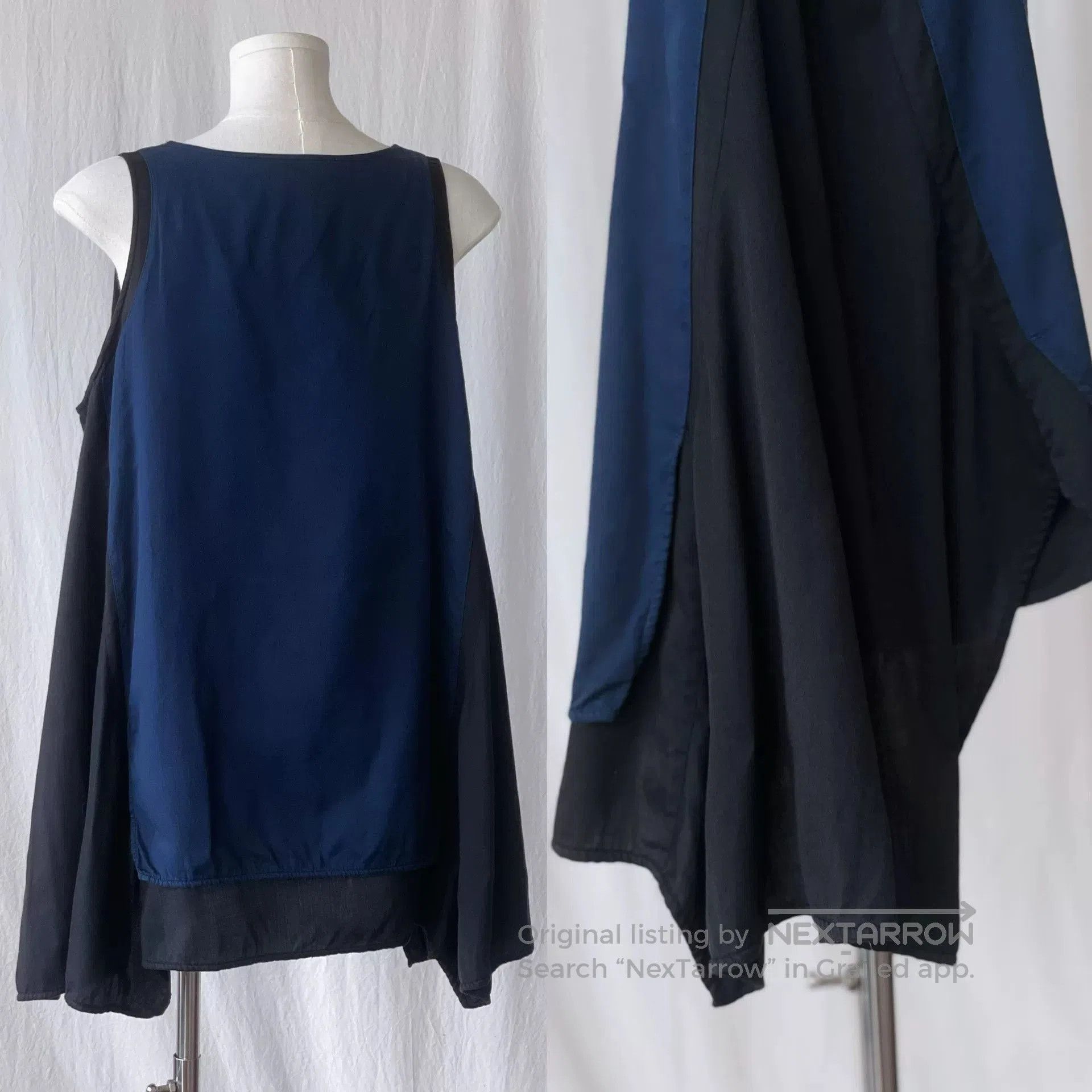 Y's Y's Navy Blue Sleeveless Top. Size S / US 4 / IT 40 - 6 Thumbnail
