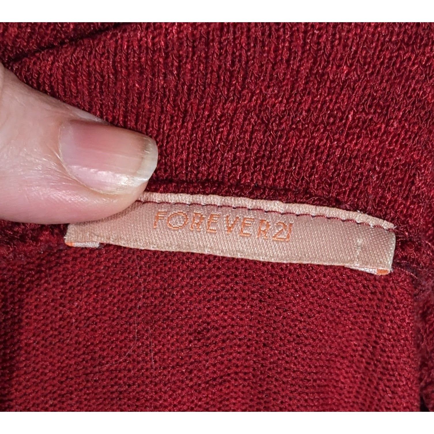 Forever 21 Vintage Y2K Forever 21 Red Longline Cardigan Size M / US 6-8 / IT 42-44 - 3 Thumbnail