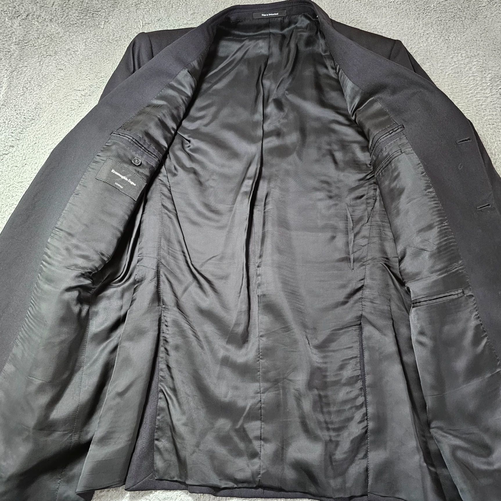 Ermenegildo Zegna Ermenegildo Zegna Trofeo Blazer Mens US 42L EU 56L Black Wool Sport Coat Jacket Size 42R - 5 Thumbnail