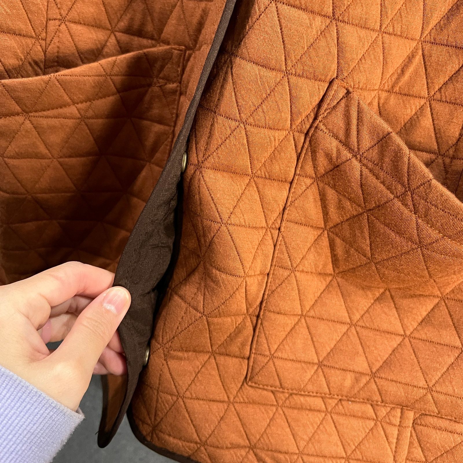 Other Susan Graver Weekend Quilted Knit Snap Front Mock Size M / US 6-8 / IT 42-44 - 9 Thumbnail