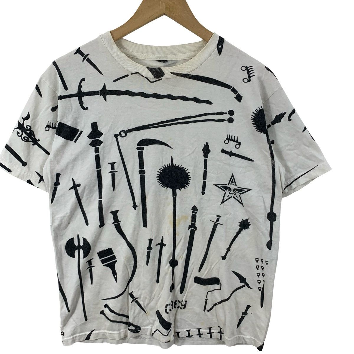 Vintage Vintage Graphic Weapons All Over Print Sword Motif S Size US M / EU 48-50 / 2 - 5 Thumbnail