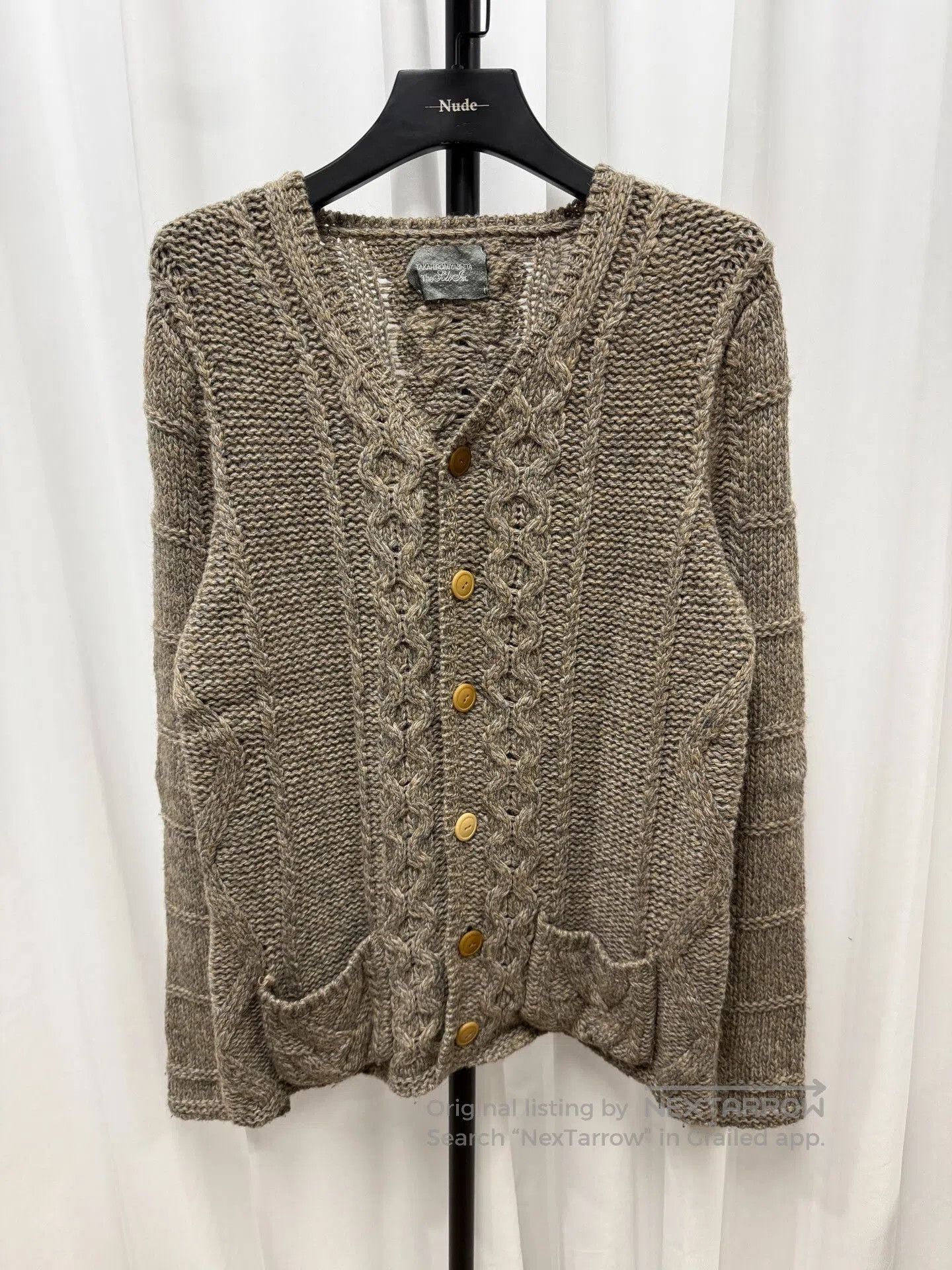 Takahiromiyashita The Soloist. Takahiromiyashita The Soloist Thick Cable Knit Cardigan. Size US M / EU 48-50 / 2 - 1 Thumbnail