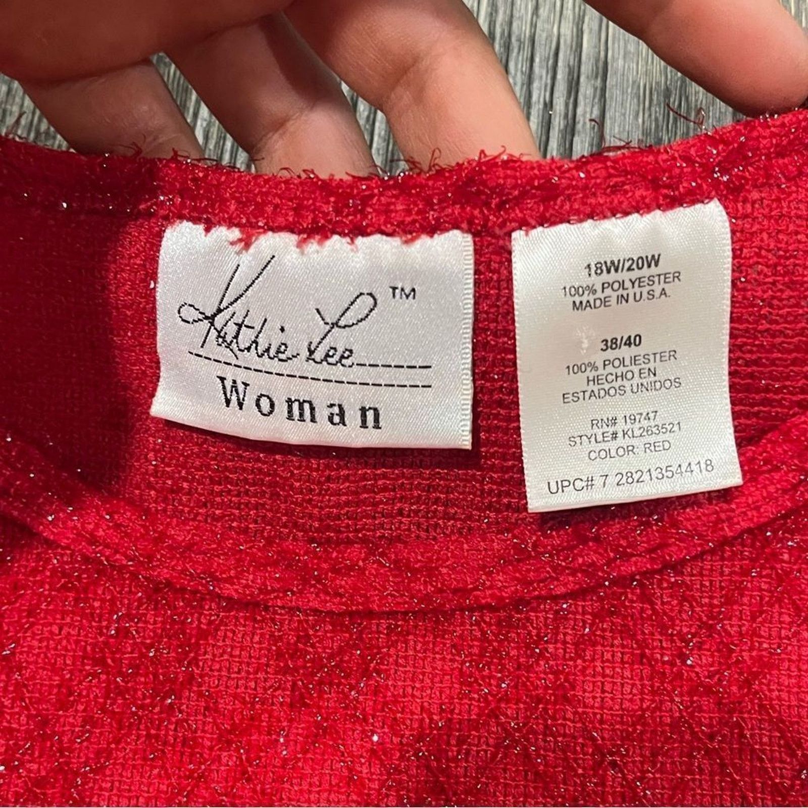 Vintage Kathie Lee Collection Top Short Sleeve Crewneck 18W/20W Size XXL / US 16-18 / IT 52-54 - 2 Thumbnail