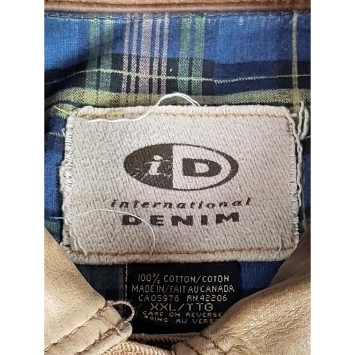 Vintage International Denim Jacket Men Sz XXL Brown Shelby Upholster Size US XXL / EU 58 / 5 - 3 Thumbnail