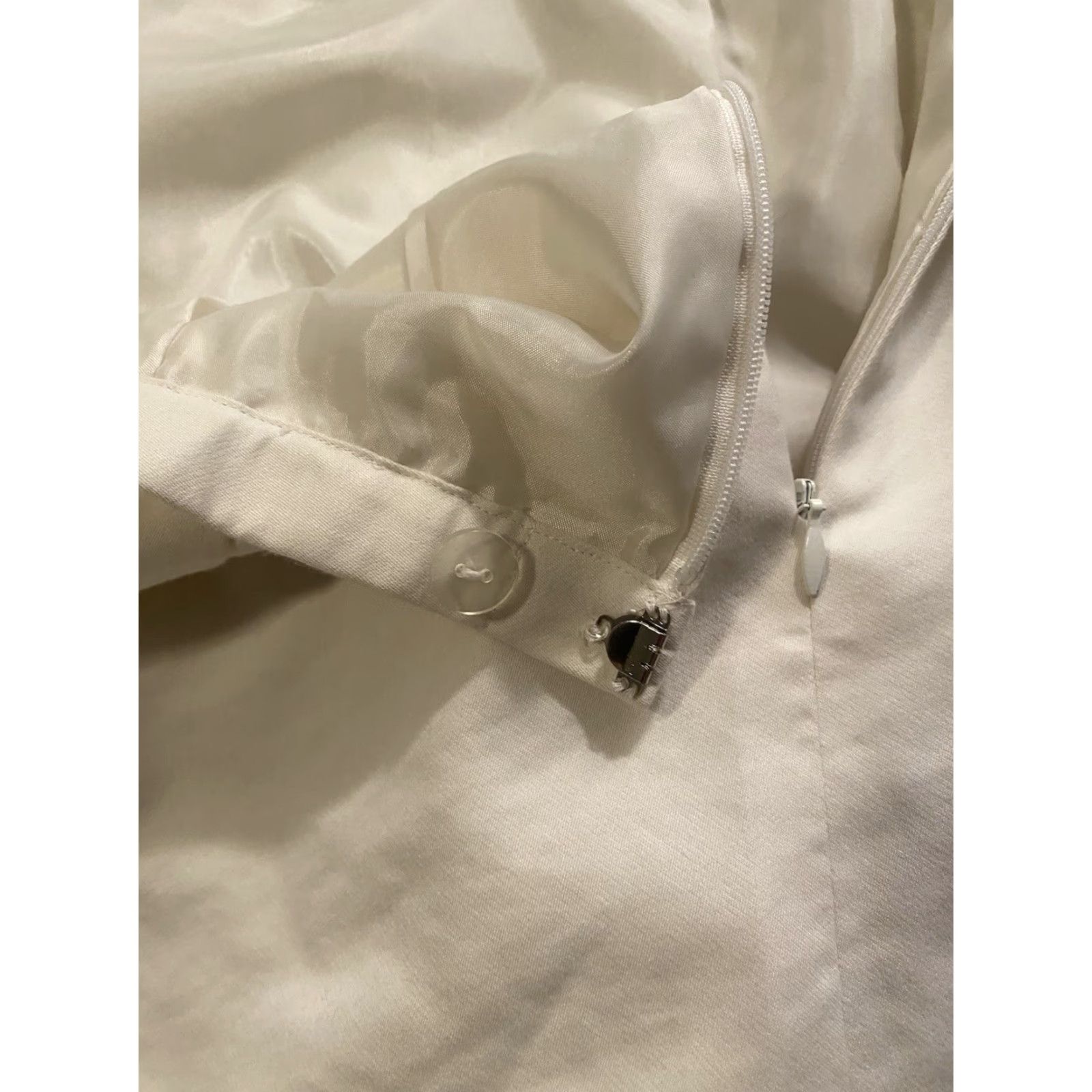 Pendleton VINTAGE Pendleton Women Skirt White Size 12 Mid Knee Length Silk & Cotton Zipper Straight & Pencil" Size 34" / US 12 / IT 48 - 6 Thumbnail