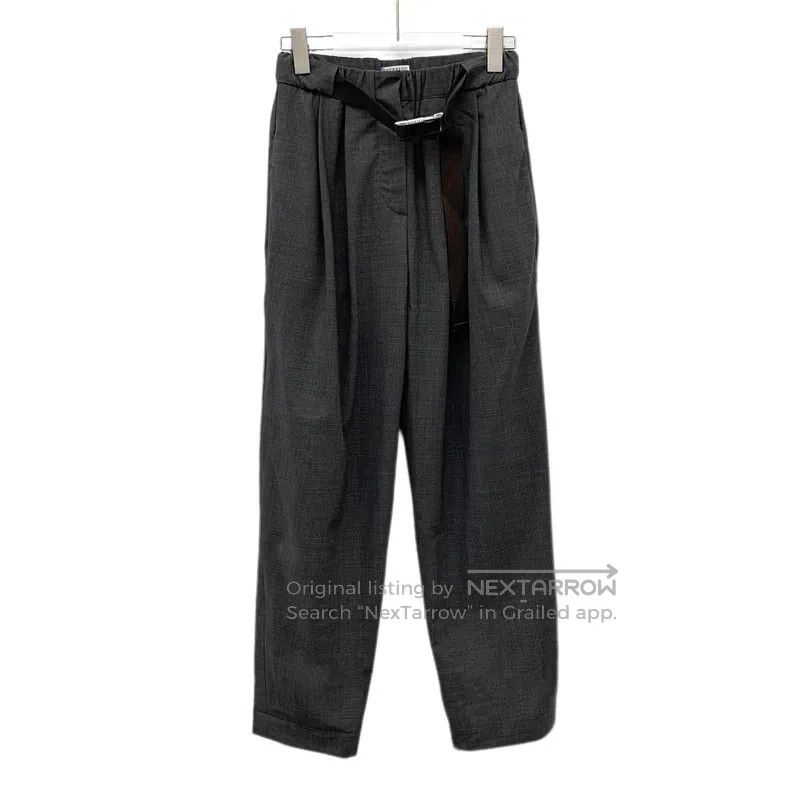 Brunello Cucinelli Brunello Cucinelli Gray Belt Design Wool Western Pants Size 24" / US 00 / IT 34 - 1 Thumbnail