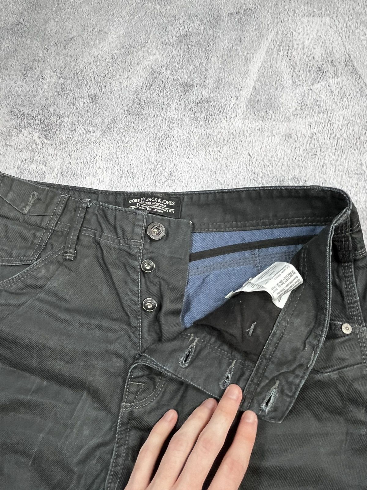 Vintage Vintage Y2K Japanese faded waxed style denim jeans size 32 Size US 31 - 10 Thumbnail