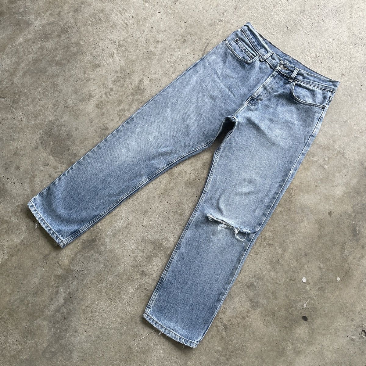 Kirkland Signature Vintage Kirkland Jeans Distressed Denim Pants Faded W32x30 Size US 32 / EU 48 - 2 Thumbnail