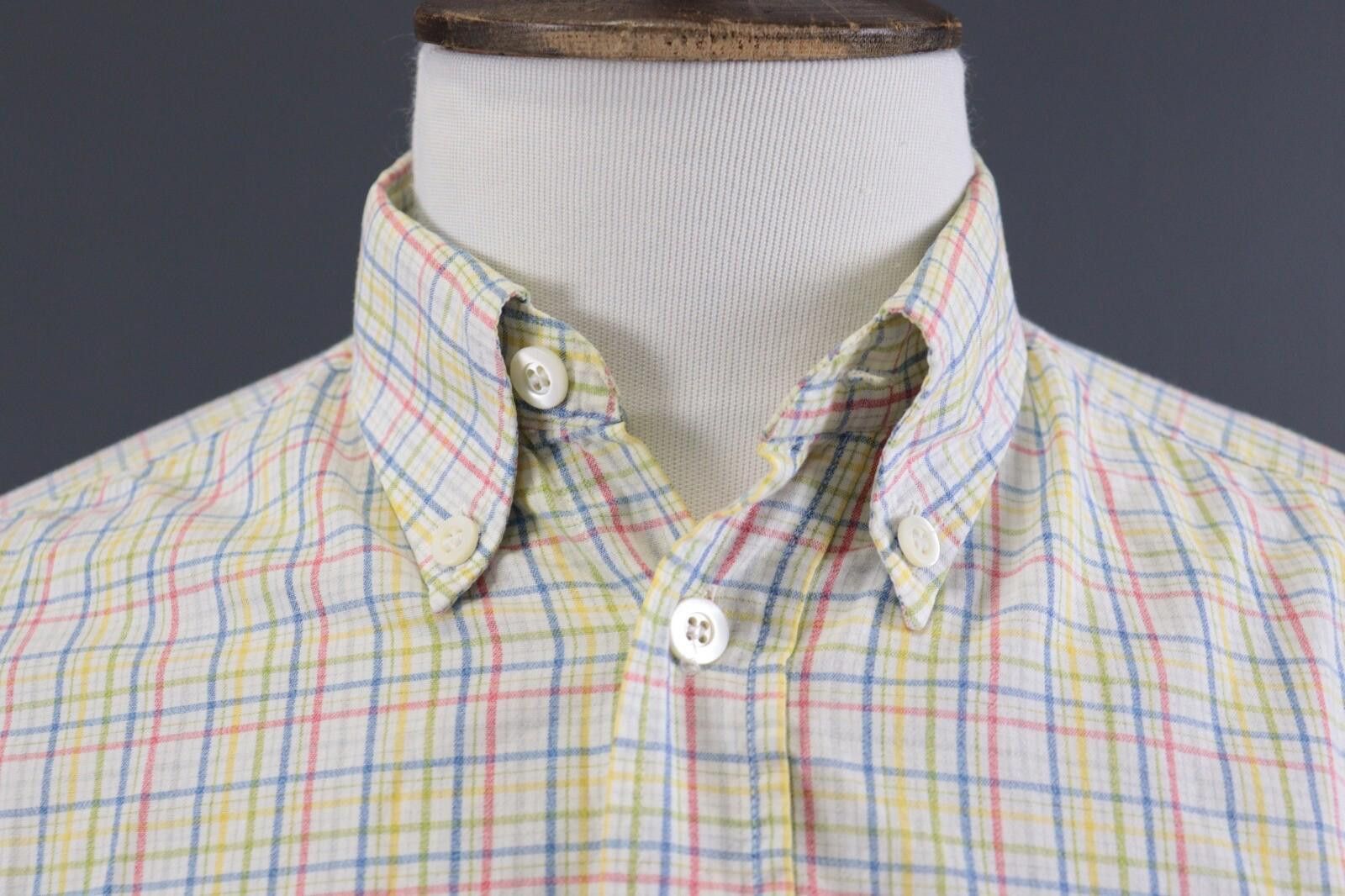 Ermenegildo Zegna Zegna Sport Soft Multicolor Check Oxford Shirt Size M 3 Size US M / EU 48-50 / 2 - 5 Thumbnail