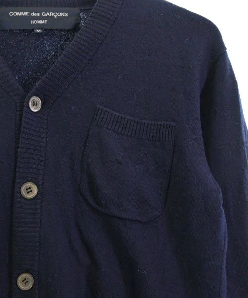 Comme des Garcons Homme Sweater Cardigan Button Up Chest Pocket Wool Navy Blue Size US M / EU 48-50 / 2 - 4 Thumbnail