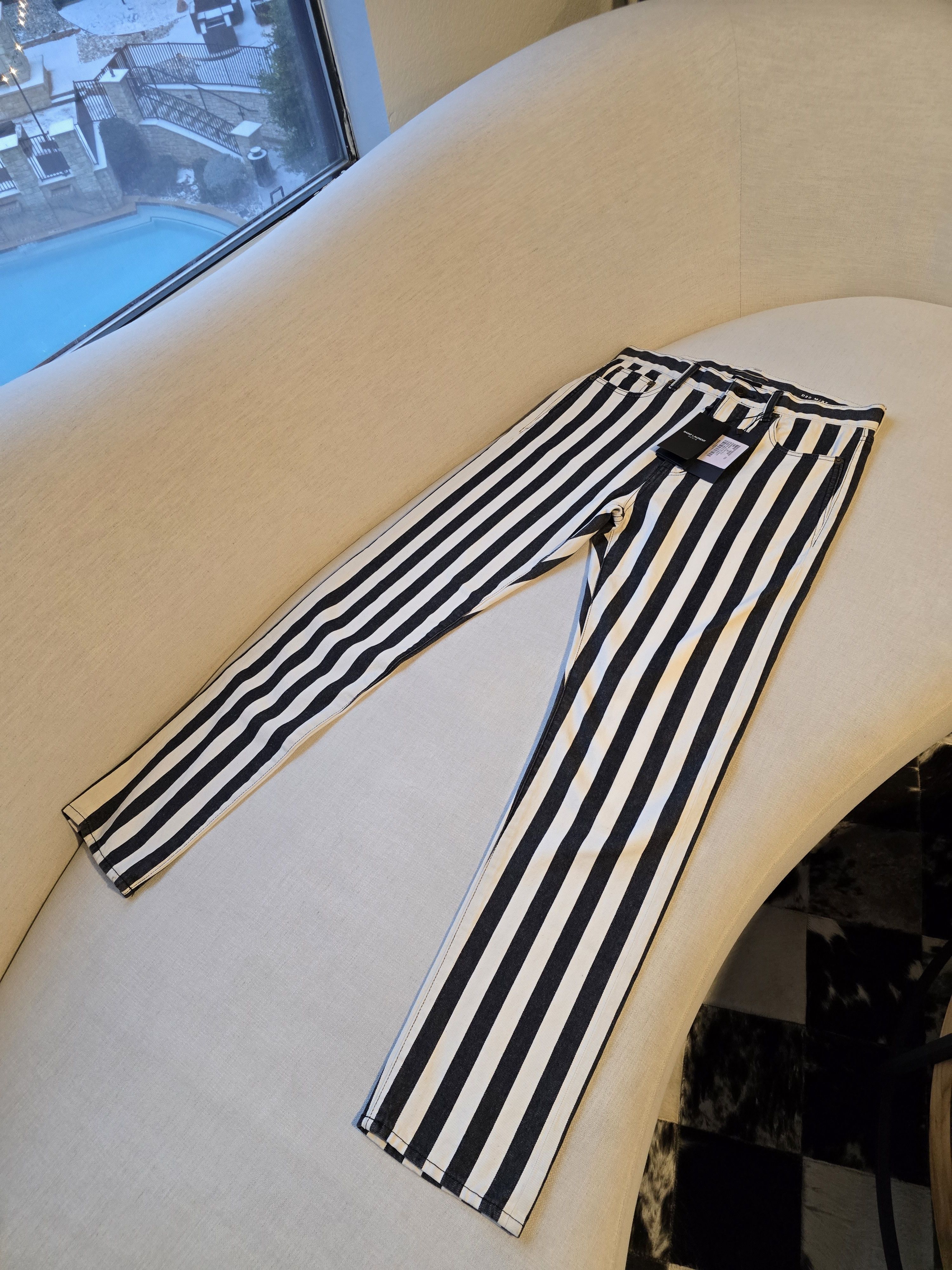 Saint Laurent Stripe Pants | Grailed