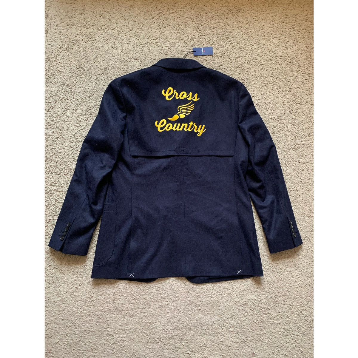 Noah NOAH CROSS COUNTY EMBROIDERED LOGO BLAZER JACKET Size 40R - 2 Thumbnail