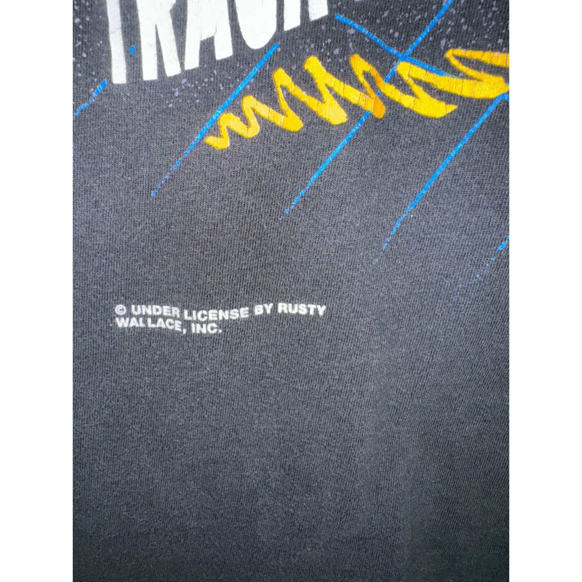 NASCAR × Vintage Vintage Rusty Wallace Shirt NASCAR Graphic Tee 1990s Size US XL / EU 56 / 4 - 3 Thumbnail