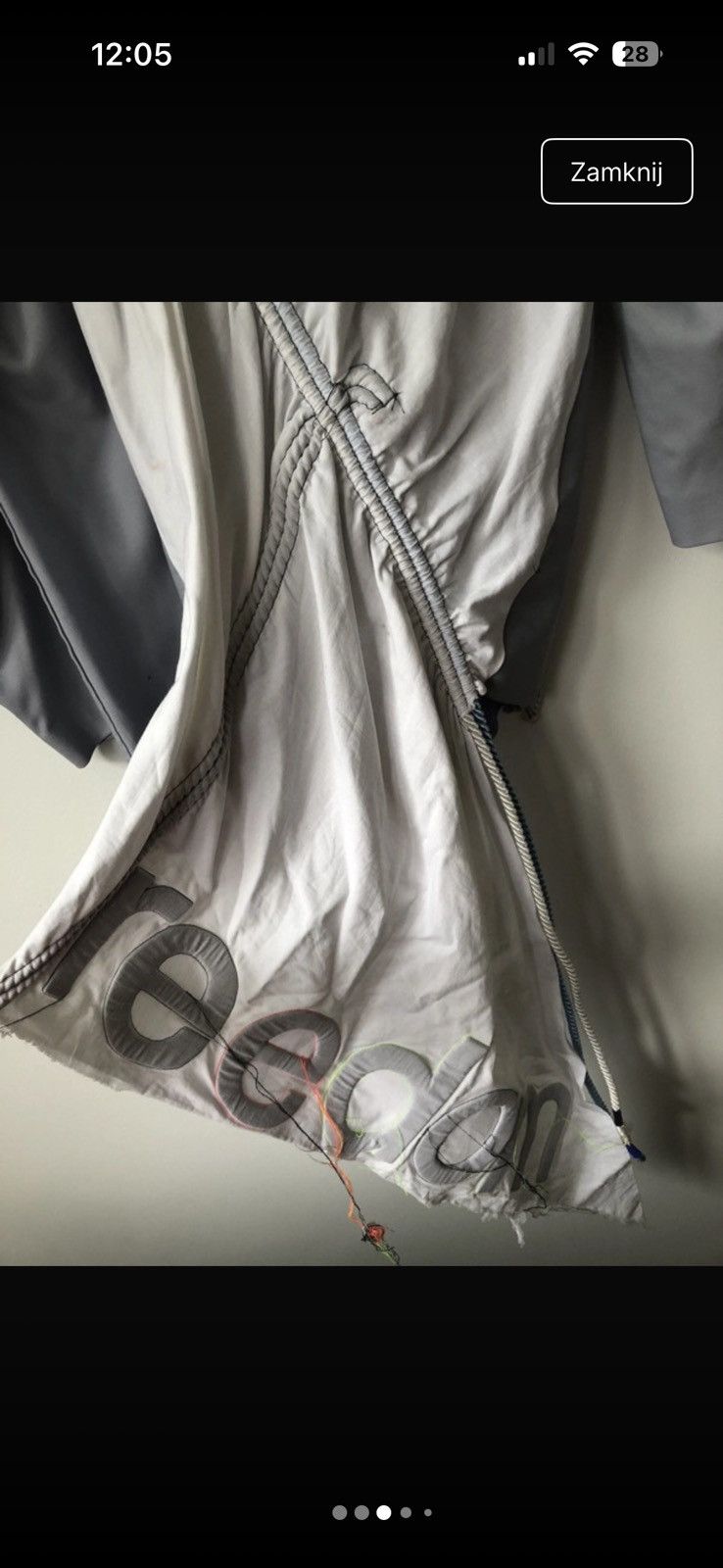 Other Wool suit jacket blazer with white drapped back FREEDOM Size 42R - 10 Thumbnail
