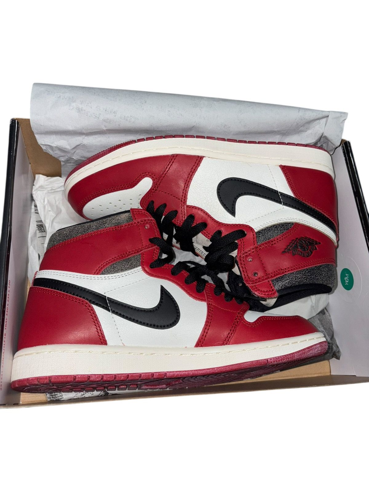 Jordan Brand 8.5 Air Jordan 1 Retro High OG Chicago Lost & Found Red y2k Size US 8.5 / EU 41-42 - 3 Thumbnail