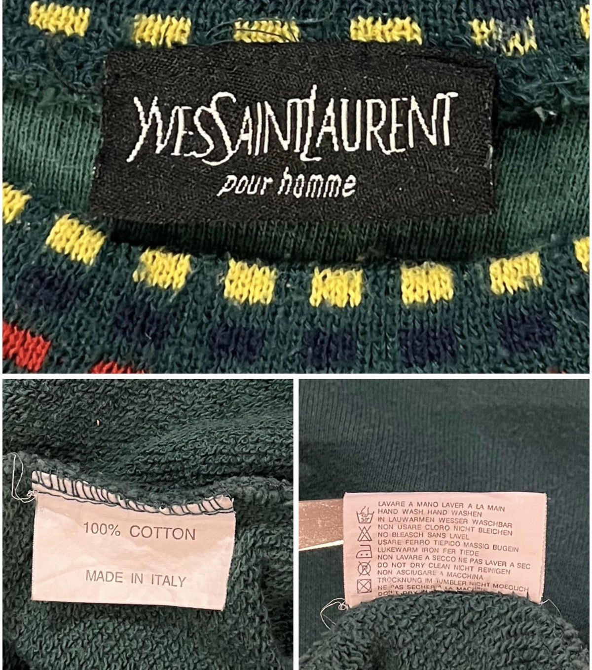 Yves Saint Laurent VINTAGE YVES SAINT LAURENT YSL EMBROIDERY LOGO SWEATSHIRT Size US M / EU 48-50 / 2 - 6 Thumbnail