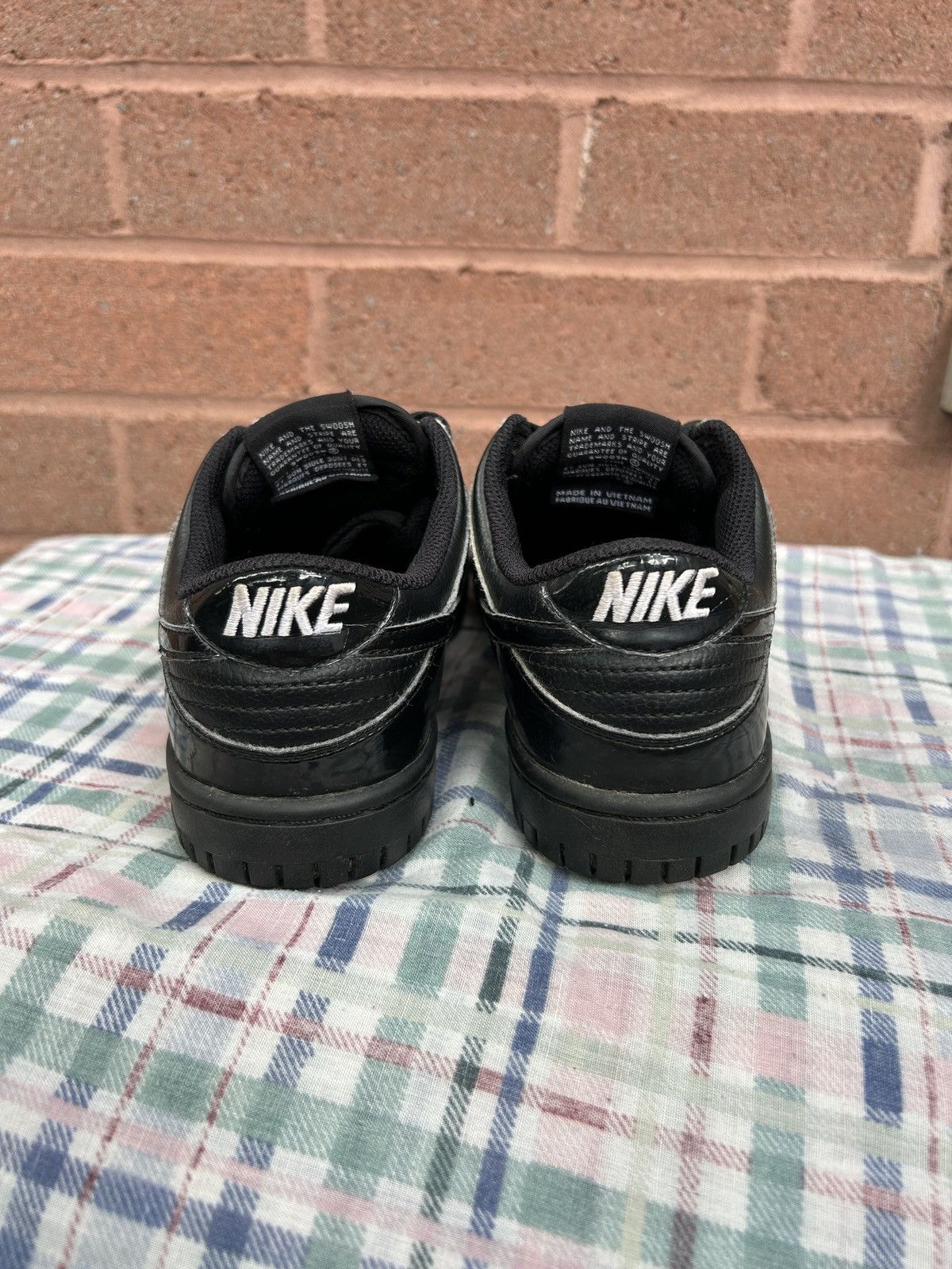 Nike Nike Dunk Low Triple Black Golf Size US 4 / IT 34 - 4 Thumbnail