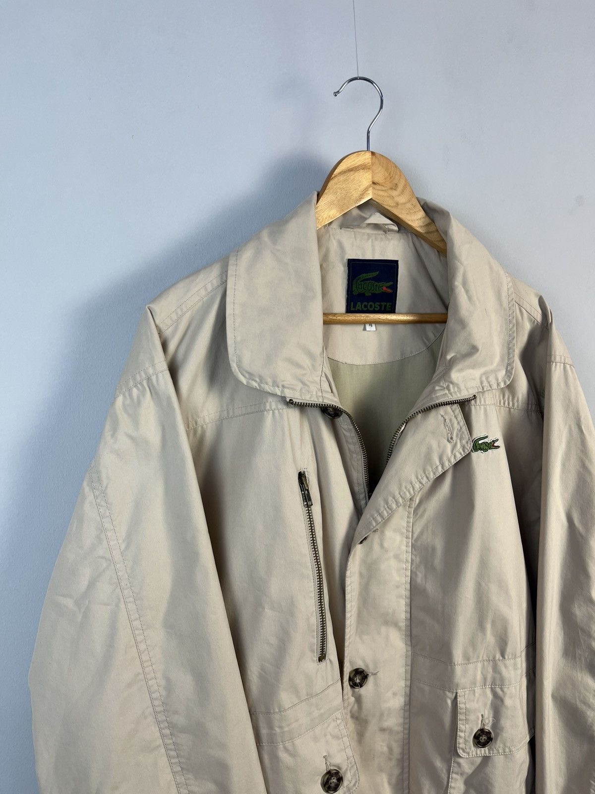 Lacoste Lacoste Vintage Y2K Cotton Work Jacket Size US L / EU 52-54 / 3 - 2 Thumbnail