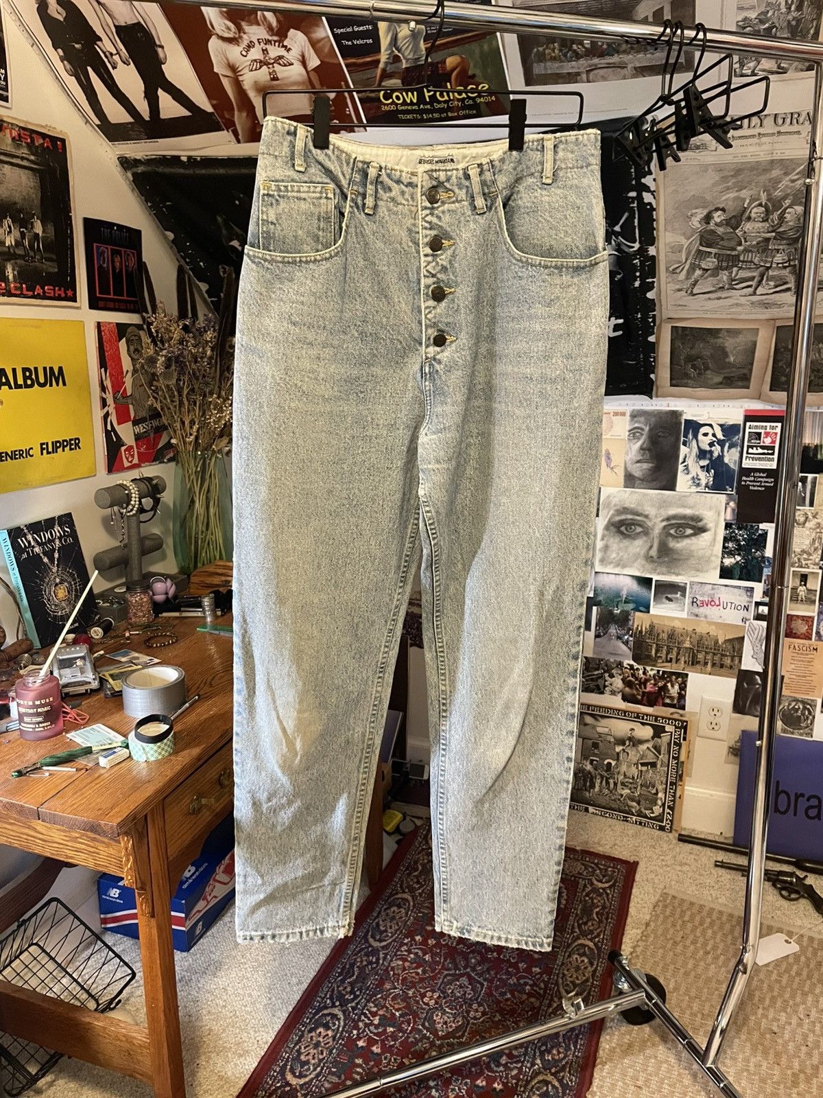 Guess Extremely rare vintage Georges Marciano jeans Size US 32 / EU 48 - 1 Thumbnail