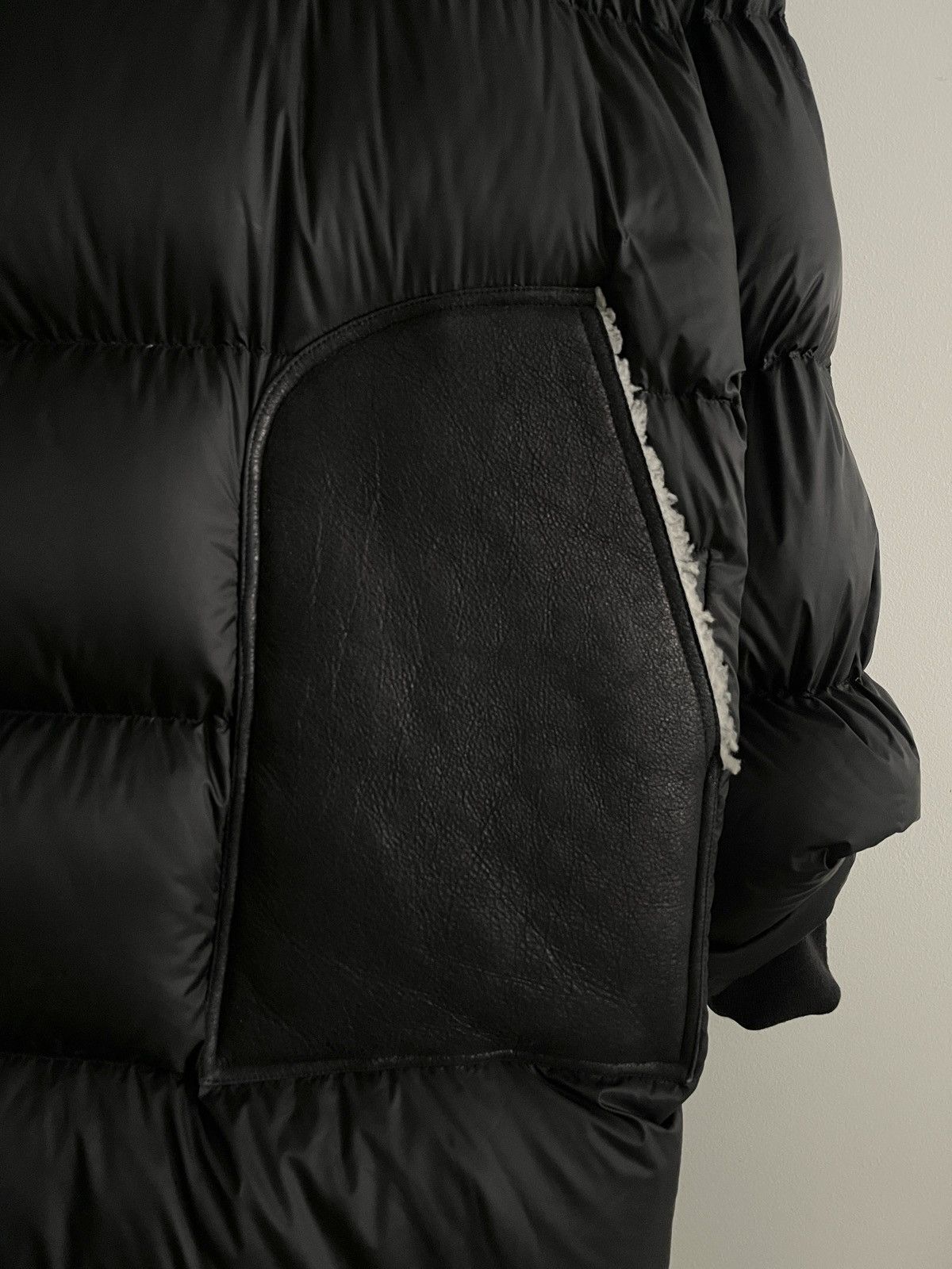 Rick Owens STEAL! FW22 Rick Owens Leather Pockets Puffer Coat (L) Size US L / EU 52-54 / 3 - 3 Thumbnail