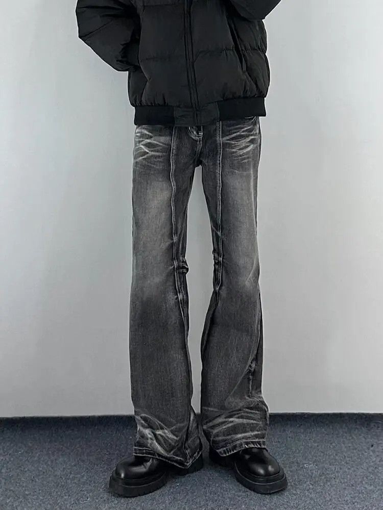 Japanese Brand × Jean Retro loose straight leg micro flared jeans Size US 30 / EU 46 - 3 Thumbnail