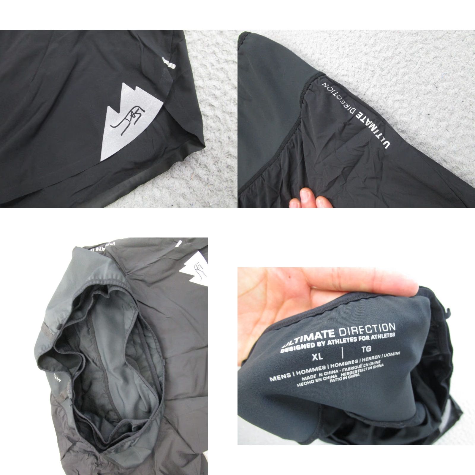 Vintage Ultimate Direction Shorts Black XL Running Pockets Lined Jason Scholar Dark? Size US 36 / EU 52 - 8 Thumbnail