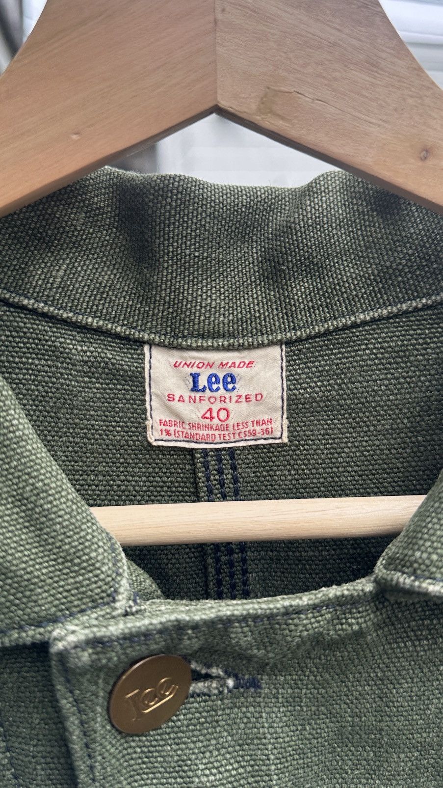 Lee 2002 lee japan duck canvas coverall jacket Size US L / EU 52-54 / 3 - 6 Thumbnail