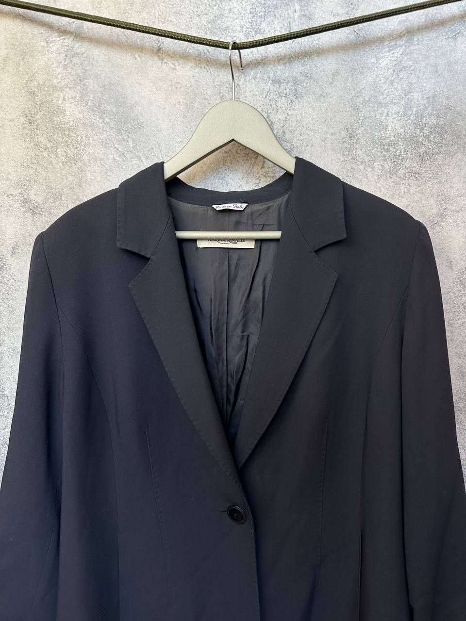 Marina Rinaldi Marina Rinaldi Giacca + Gonna Stretch Jersey Blazer Jacket Size XL / US 12-14 / IT 48-50 - 5 Thumbnail