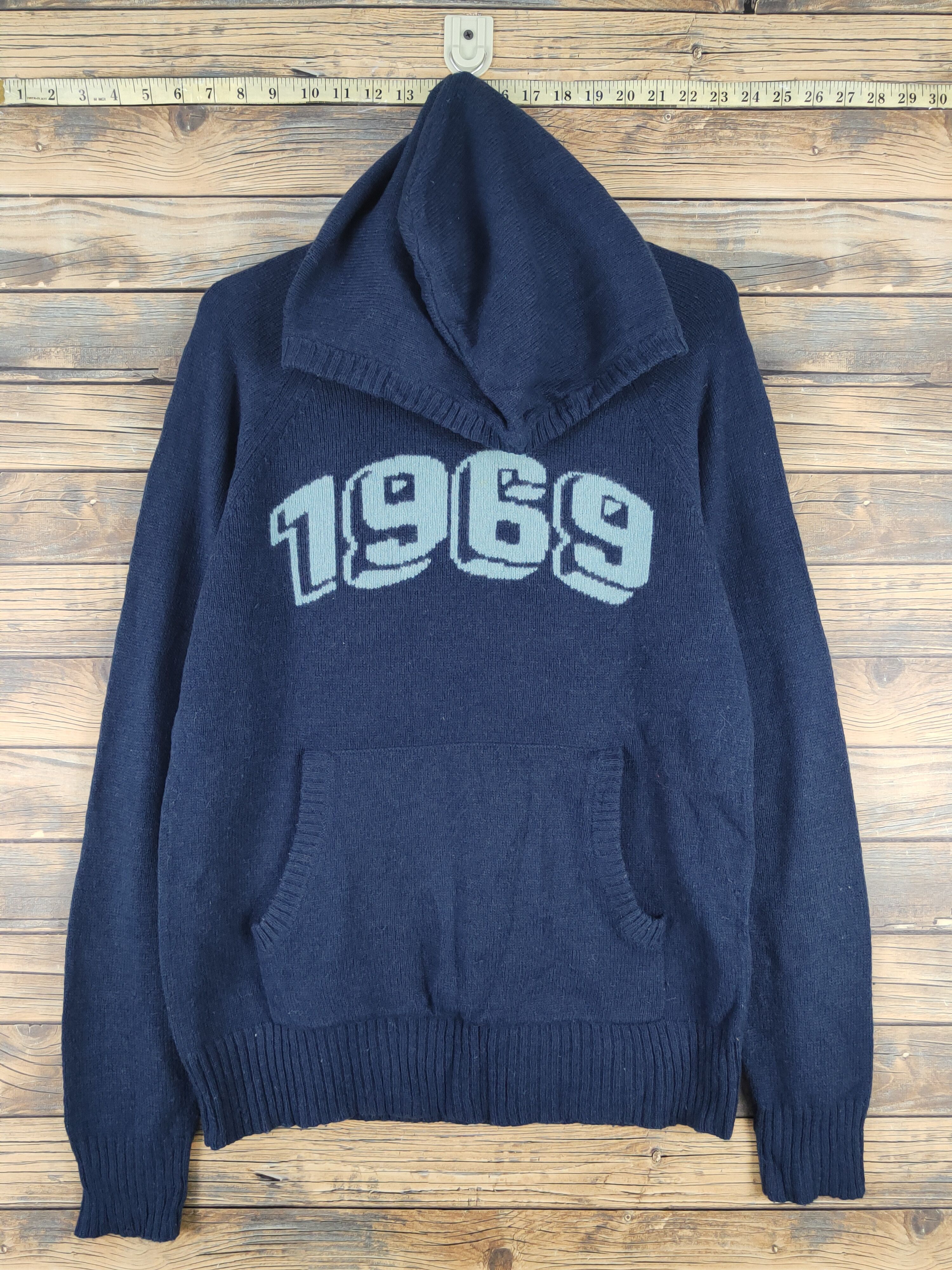 Gap Gap lambwool Navy 1969 Hoodie Knitwear Sweatshirts #W1661 Size US S / EU 44-46 / 1 - 1 Thumbnail