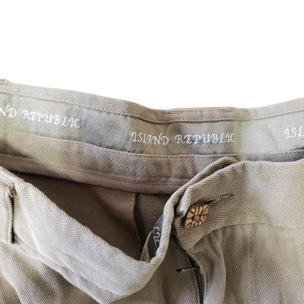 Designer CT248 MEN'S 100 % SILK ISLAND REPUBLIC BERMUDA SHORTS 38 Size US 38 / EU 54 - 2 Thumbnail