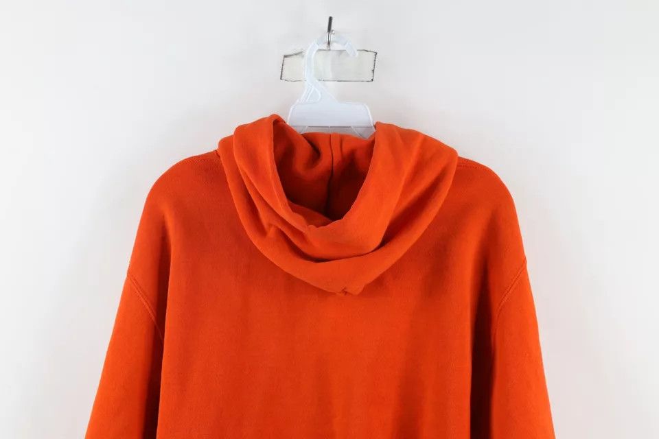 Russell Athletic × Vintage Vintage 90s Russell Athletic Riddell Football Hoodie Orange Size US M / EU 48-50 / 2 - 10 Thumbnail