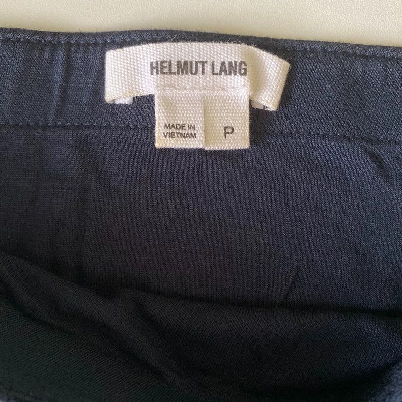 Helmut Lang HELMUT LANG sizeP Dark blue Modal off-shoulder top and skir Size 27" / US 4 / IT 40 - 1 Thumbnail