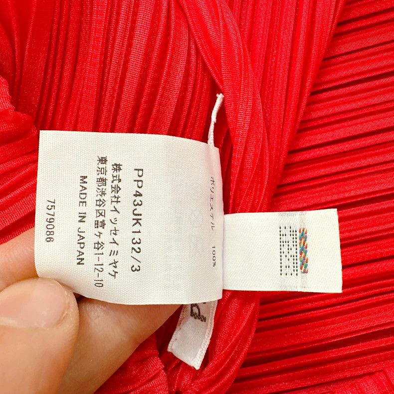 Issey Miyake Issey Miyake size:3 Red pleated long-sleeved shirt Size S / US 4 / IT 40 - 3 Thumbnail