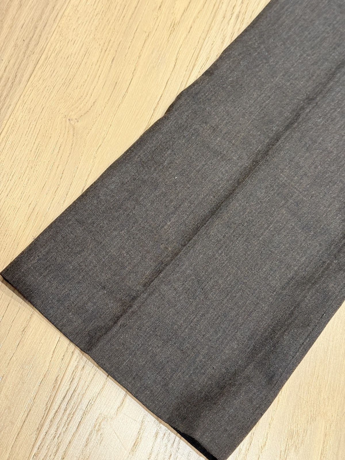 Vintage 1970s wool dress trouser boot cut brown Size US 31 - 6 Thumbnail
