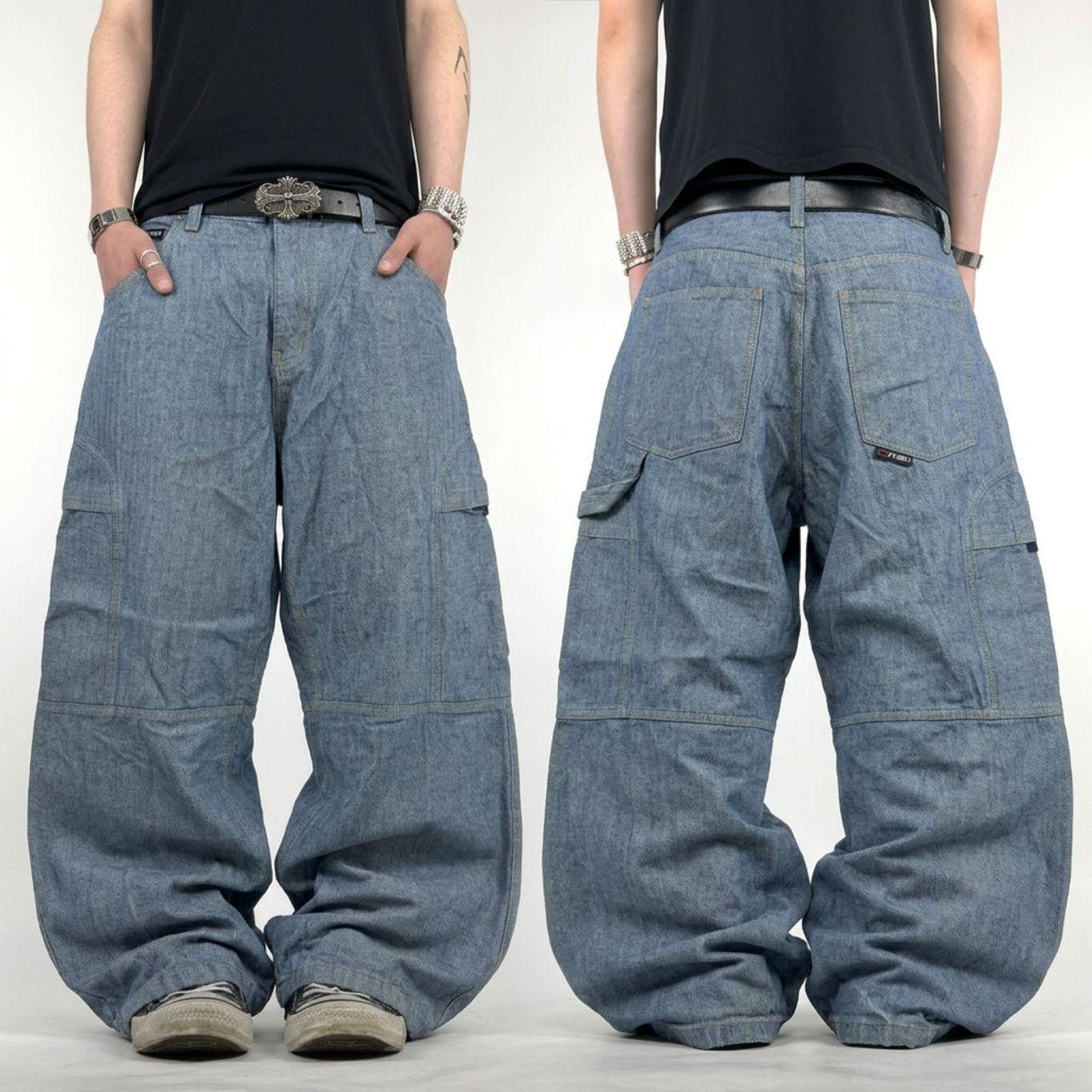 Japanese Brand × Streetwear × Vintage Paco Baggy Faded Skull 