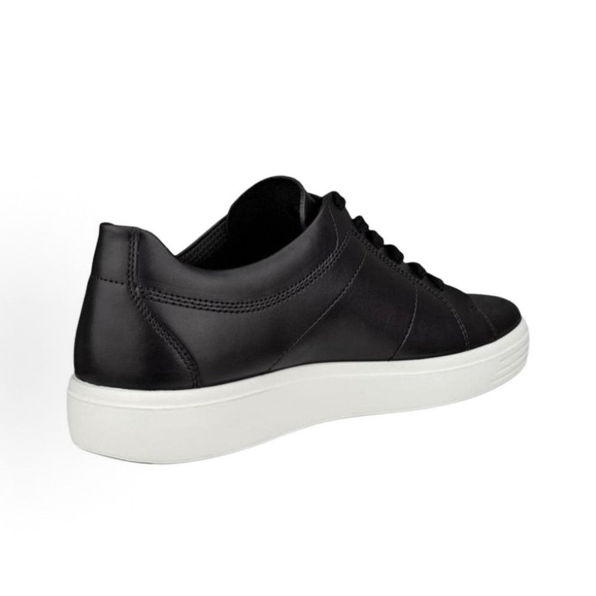 Ecco ECCO MEN'S 47 CLASSIC SNEAKER BLACK LEATHER WHITE NIB Size US 13 / EU 46 - 3 Thumbnail