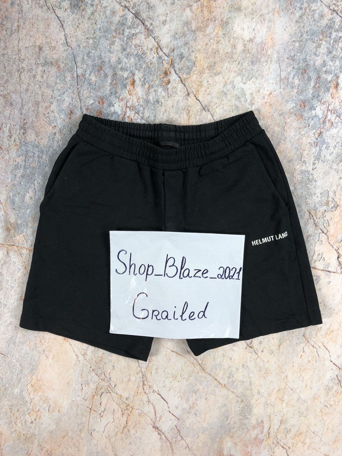 Helmut Lang black shorts