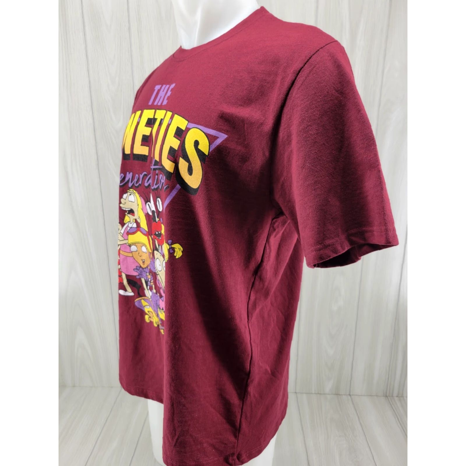 Nickelodeon VINTAGE Rugrats Womens 1X XL 90s Generation Maroon Nickelodeon Nineties Tee Size XL / US 12-14 / IT 48-50 - 3 Thumbnail