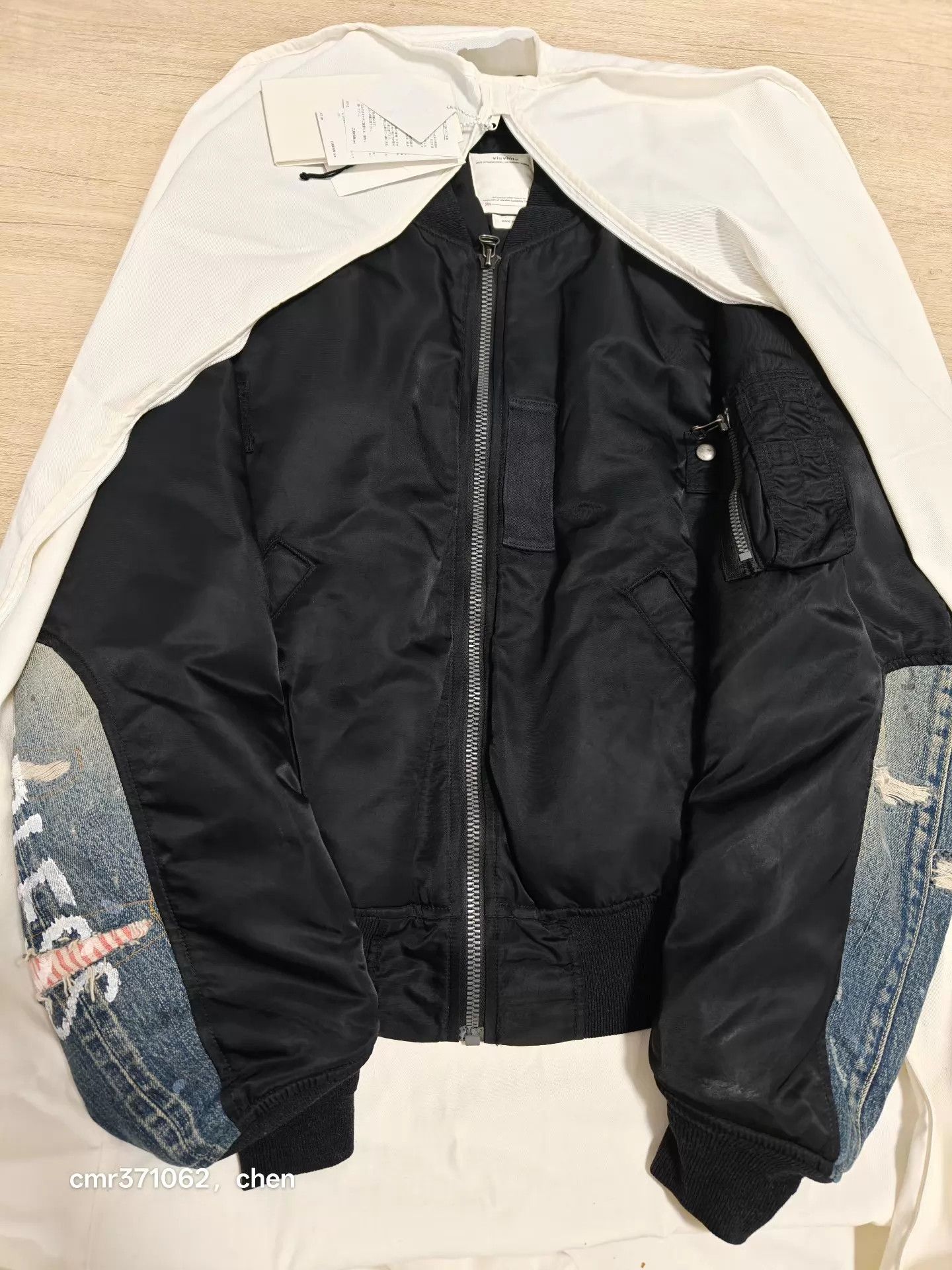 Visvim VISVIM 19AW THORSON JKT MA1 Black 2 Mud-Dyed Size US M / EU 48-50 / 2 - 7 Thumbnail
