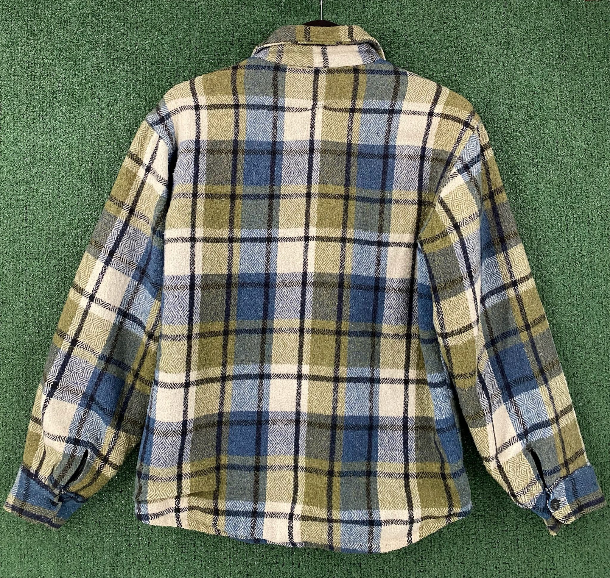 Vintage 50’s Stuart Richard Wool Blend Plaid Flannel Jacket Medium Size US M / EU 48-50 / 2 - 6 Thumbnail