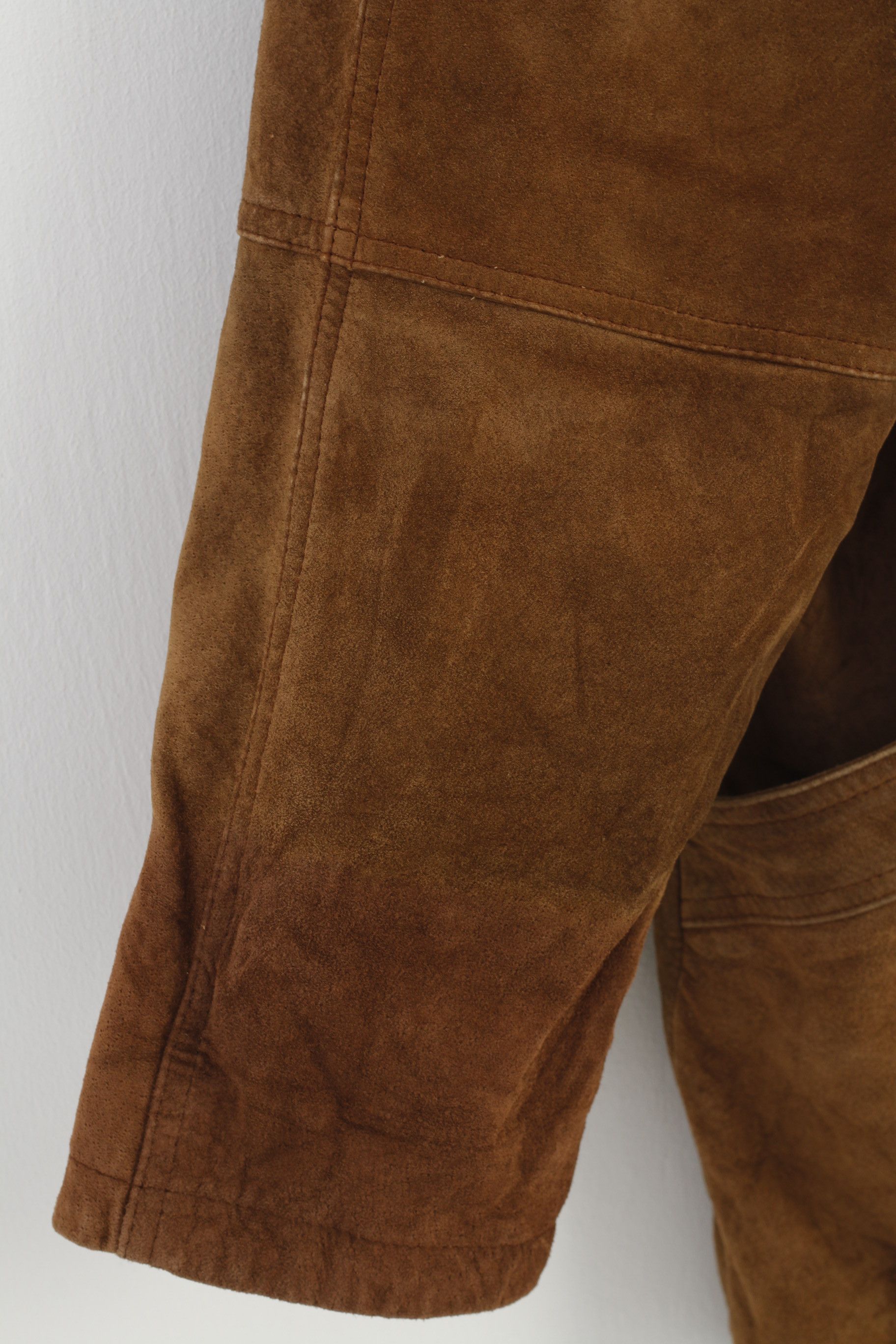 JOFAMA Jofama Woman 40 L Leather Jacket Brown VTG Bottoms 0627 Size L / US 10 / IT 46 - 4 Thumbnail