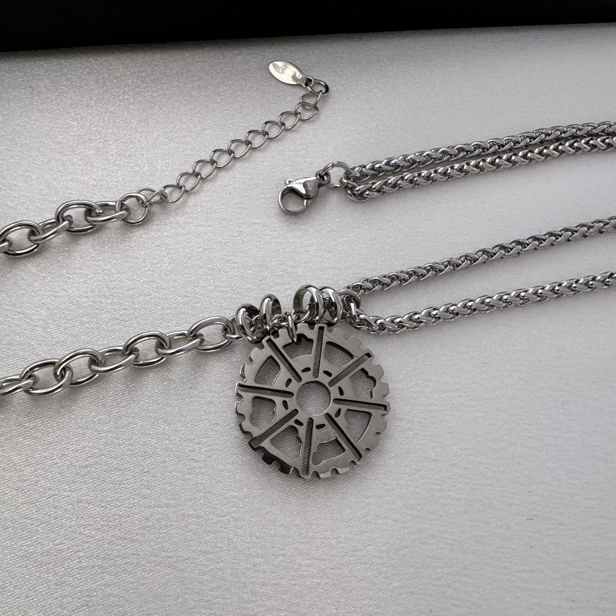 Other Gear Pendant Necklace for Men Women,Hip Hop Unisex Style Size ONE SIZE - 4 Thumbnail