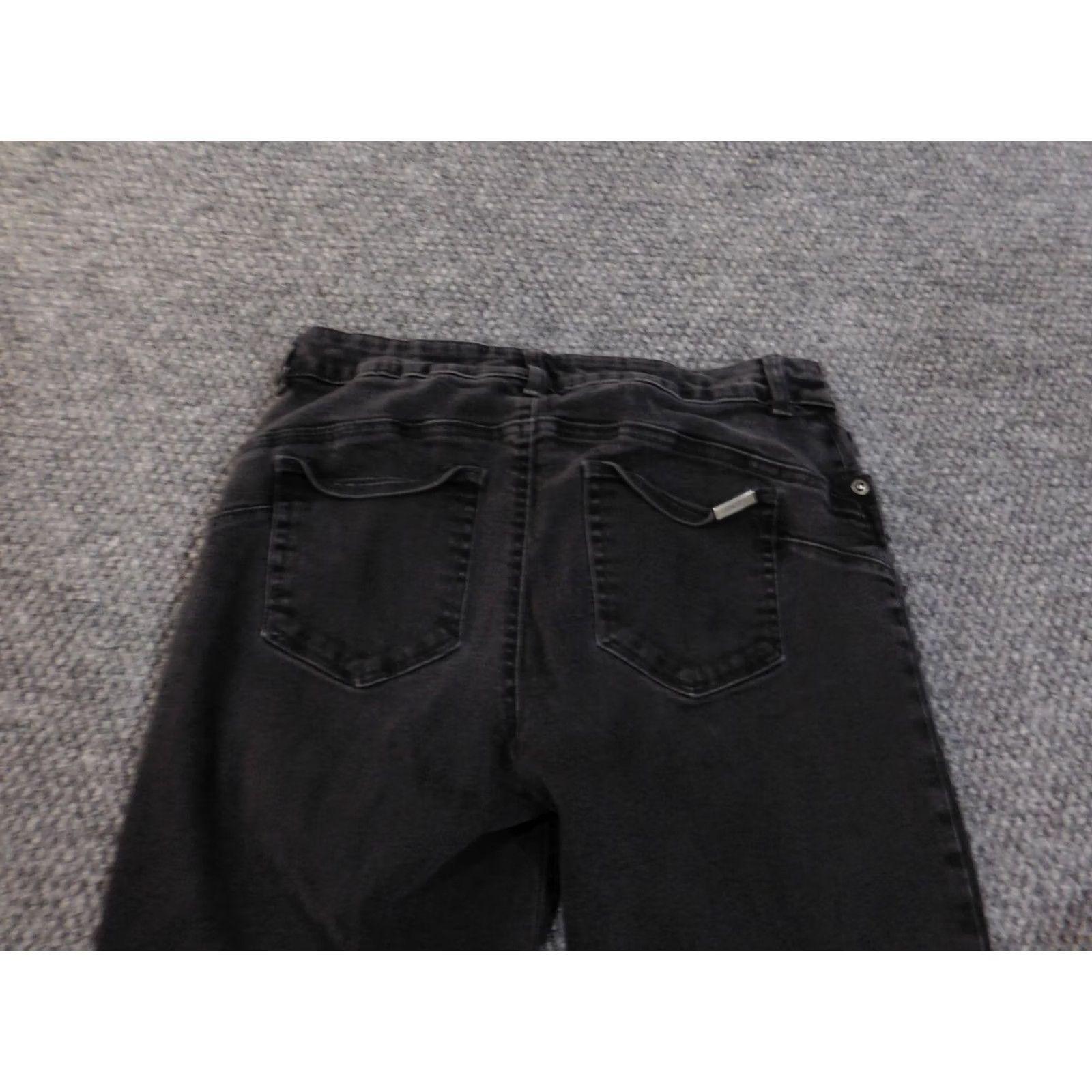 Vintage Chico's Jeans Black Denim Straight Slimming 0.5 Women Regular 26 in Inseam 29 in Zip - Slim Rise Size 25" / US 0 / IT 36 - 6 Thumbnail