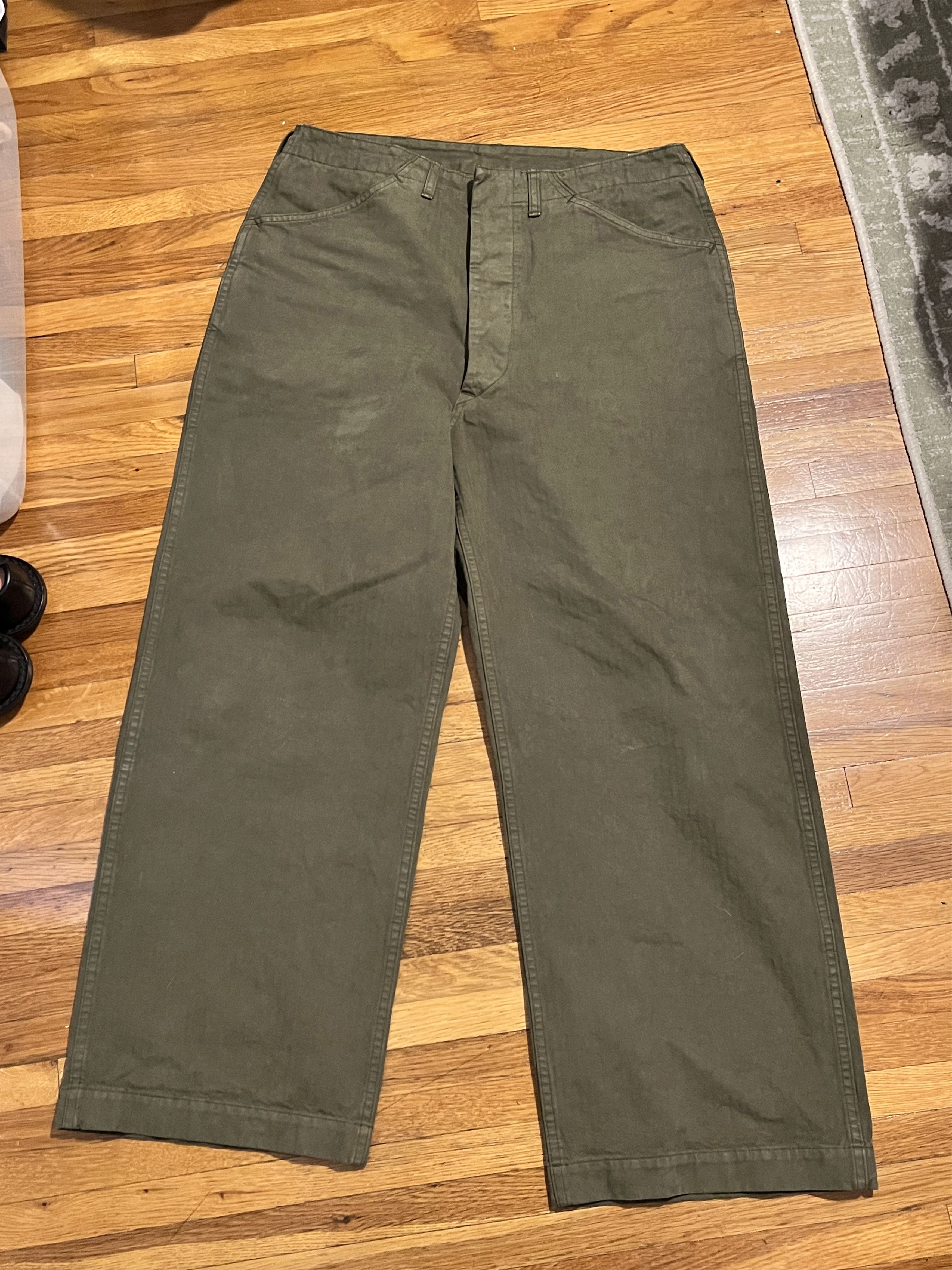 Orslow orSlow USMC Herringbone Wide Fit Utility Trousers Size US 33 - 3 Thumbnail