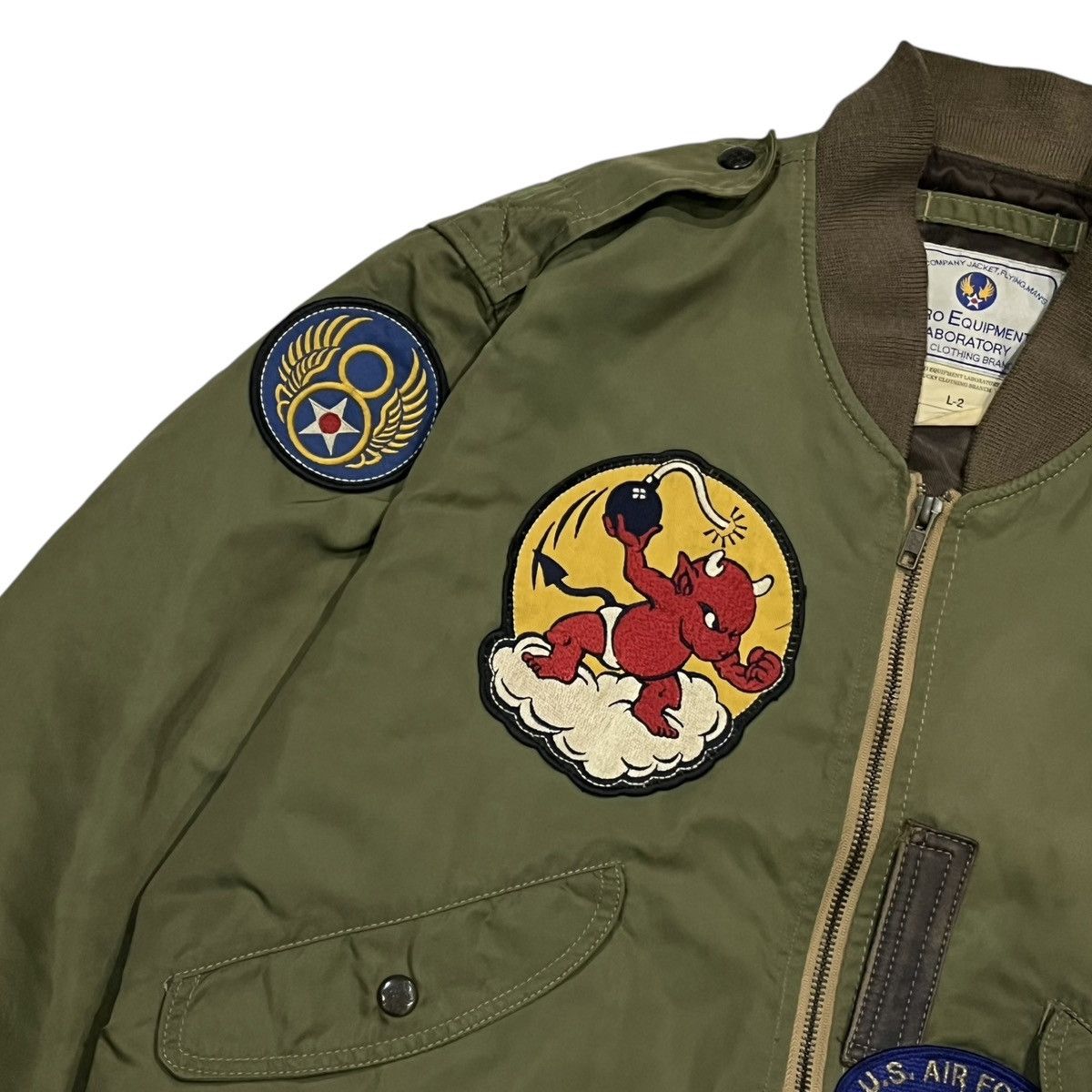 Tedman Vintage Ted Company L-2 ‘Fighting Teddy’ Bomber Jacket Size US M / EU 48-50 / 2 - 4 Thumbnail