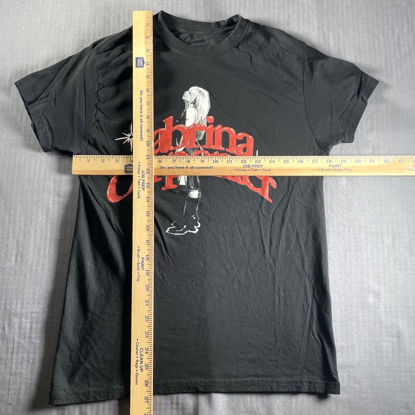 Vintage Sabrina Carpenter Shirt Womens Large Black Graphic Tee Concert Tour Pop Music Size L / US 10 / IT 46 - 3 Thumbnail